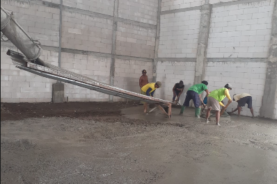 Pengecoran Jalan Beton Rigid Pavement K-350 Nganjuk